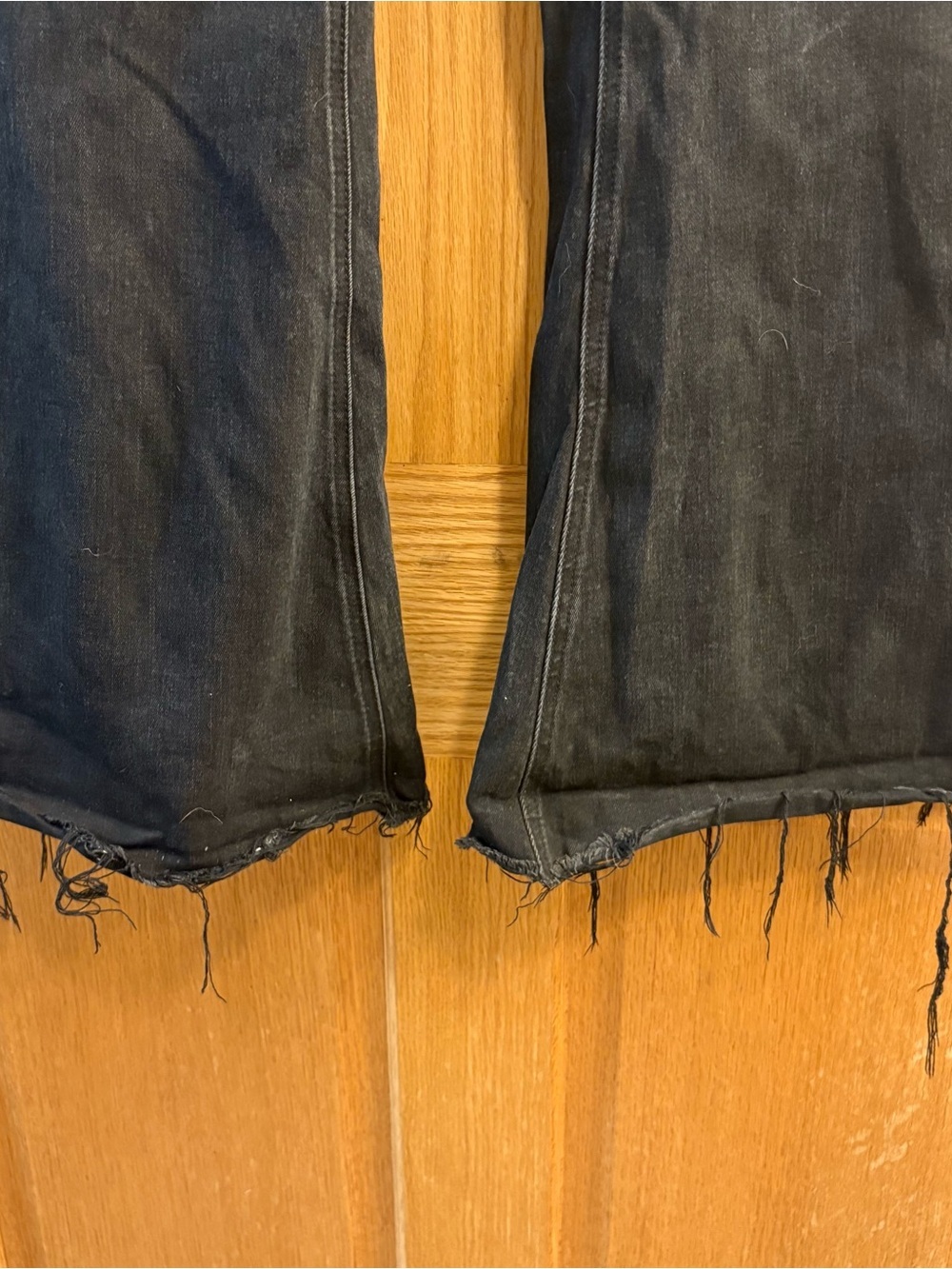 Vervet Los Angeles Women's Button Fly Super Flared Jeans Black Size 27 Stretchy - Picture 3 of 9